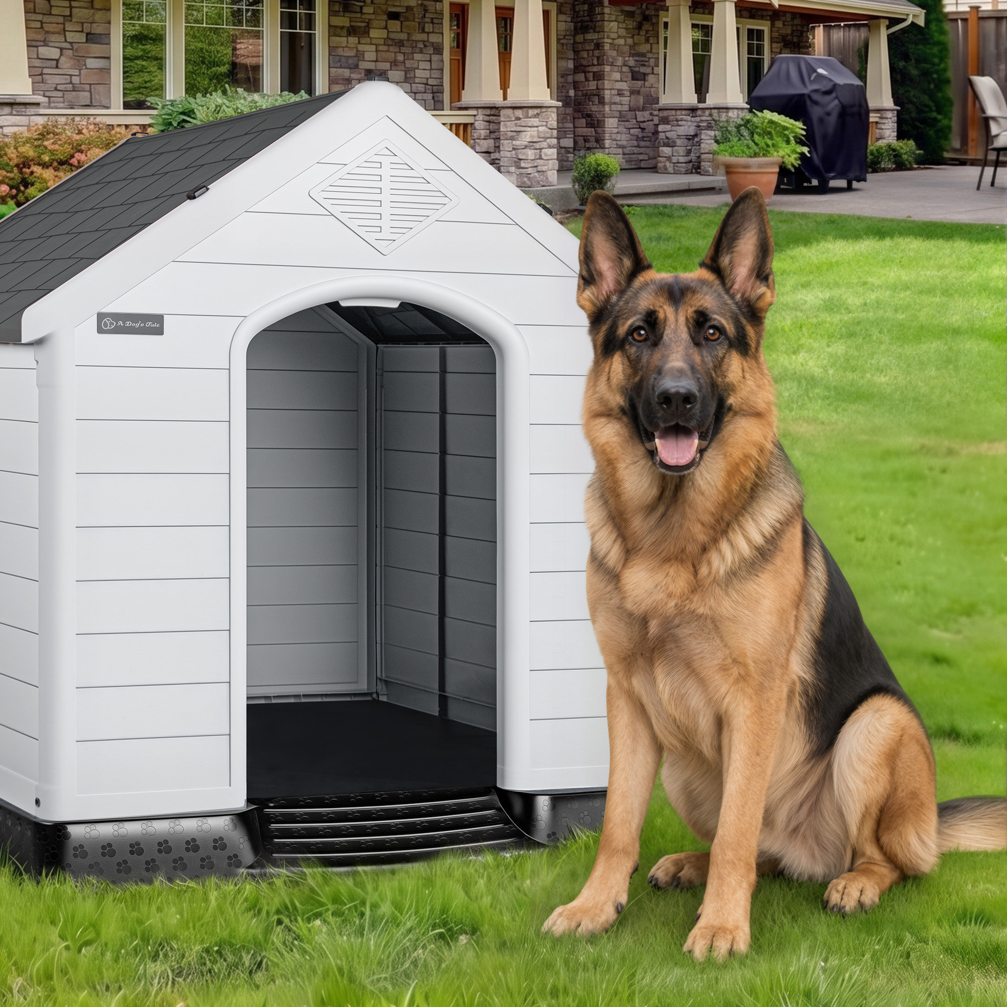 Tucker Murphy Pet™ Aunyae Plastic Dog House & Reviews | Wayfair